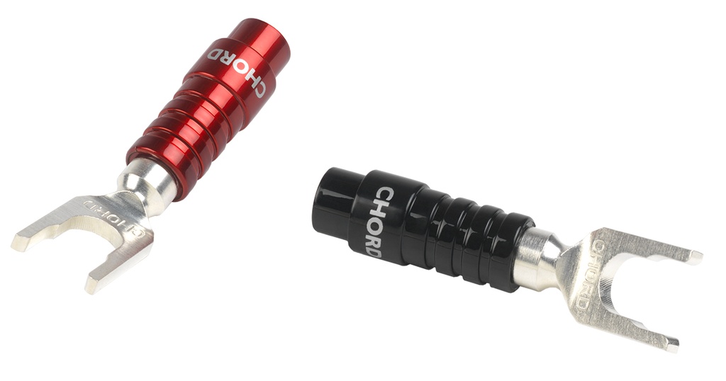 Chord ChordOhmic ChorAlloy Banana Plug SHORT CRIMP & Black ABS Cap 2