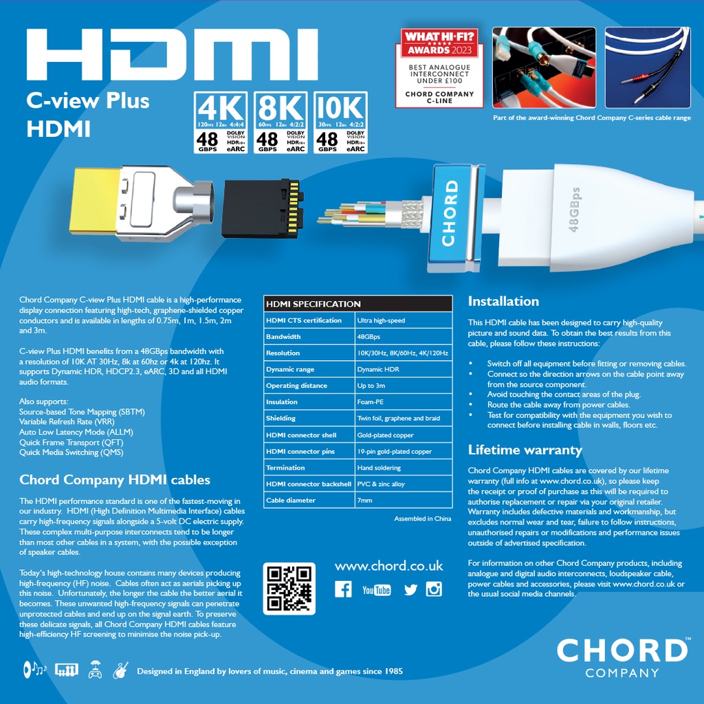 Chord C-view Plus HDMI 8k (48Gbps) 3