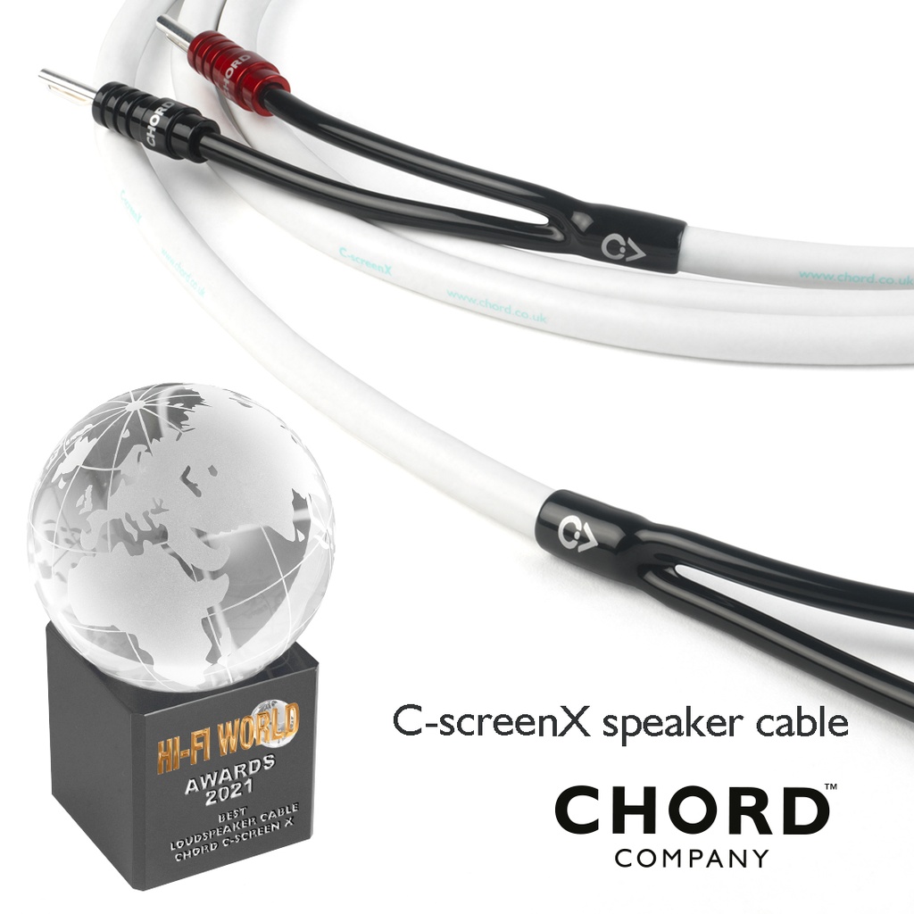 Chord C-screenX Speaker Cable ban-ban Pair 1