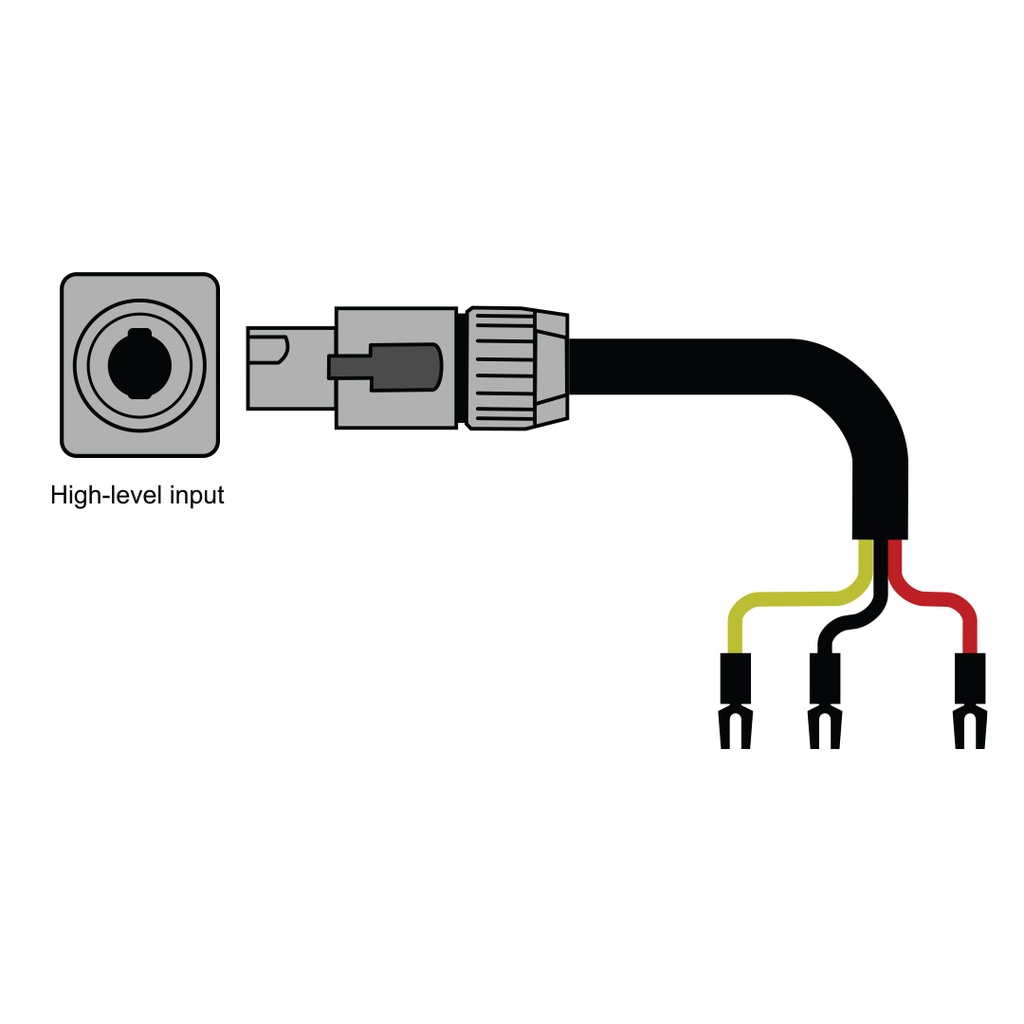 Chord Epic High-Level Subwoofer Cable Speakon - Speakon 3