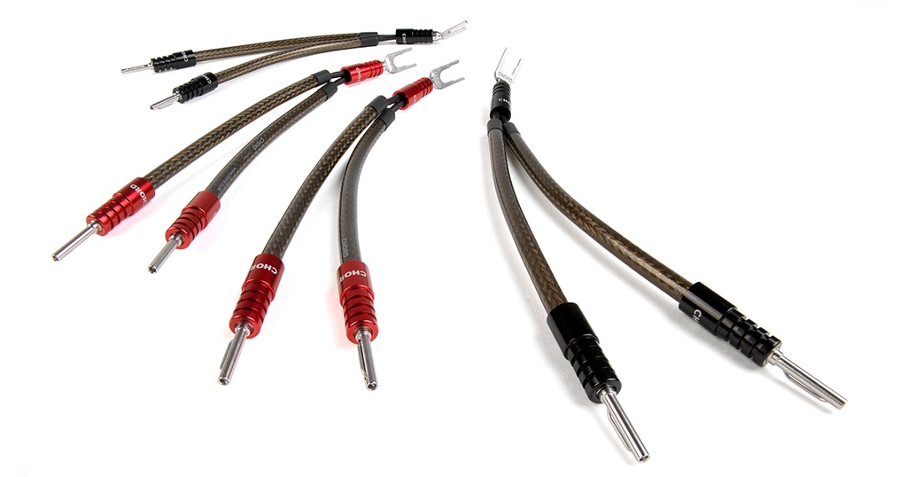 Chord Epic Tri-Wire Links ChordOhmic Spade to Spade x 4 - 28cm 1