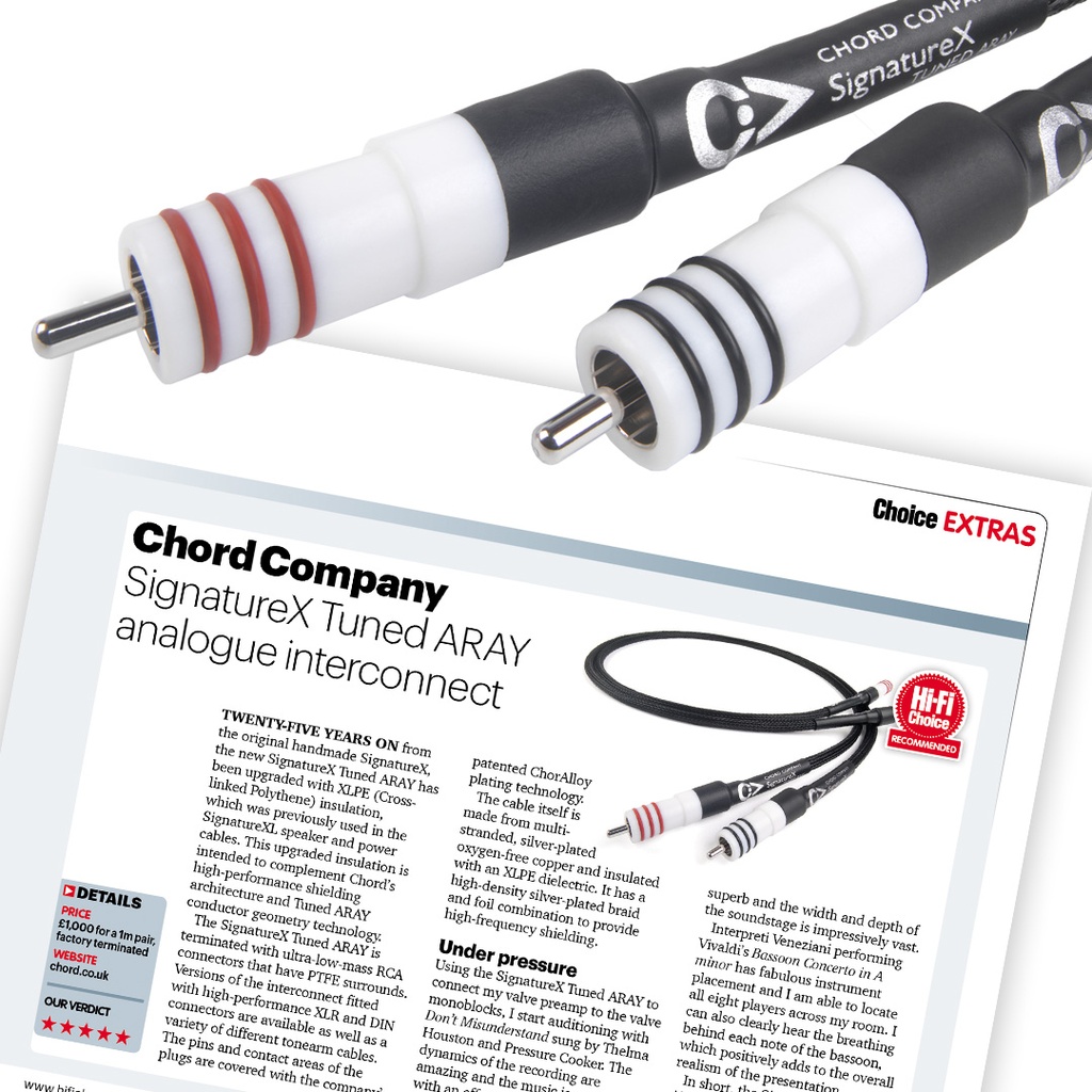 Chord SignatureX Tuned ARAY 2RCA to 2RCA 4