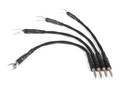 Chord Sarum T Links Spade to Banana x 4, (28cm tip to tip) 1