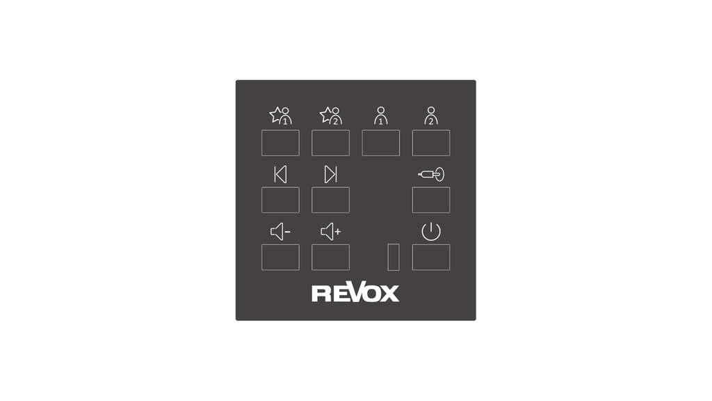Revox C18 Multiuser Wall Control Frontplatte