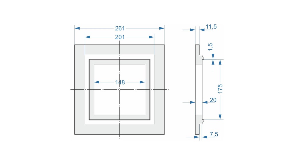 Revox Trimless Mounting Kit - I52 Speaker