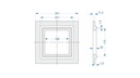 Revox Trimless Mounting Kit - I52 Speaker