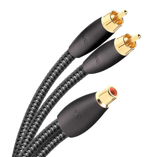 AudioQuest RCA-Y-Kabel 2× Buchse auf Stecker (F22M-FLX-X)