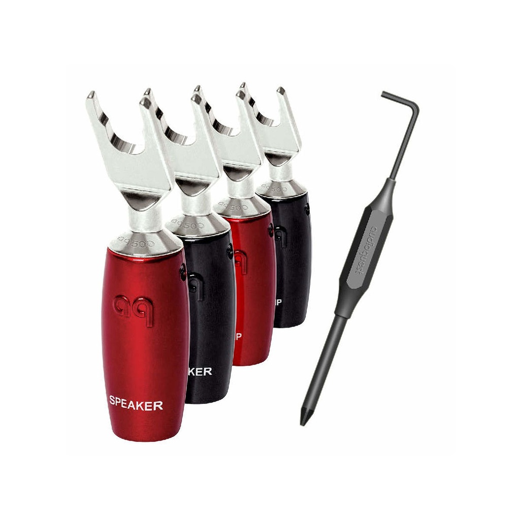 AudioQuest 500 Serie Kabelschuhe Silber (4 Stk.)