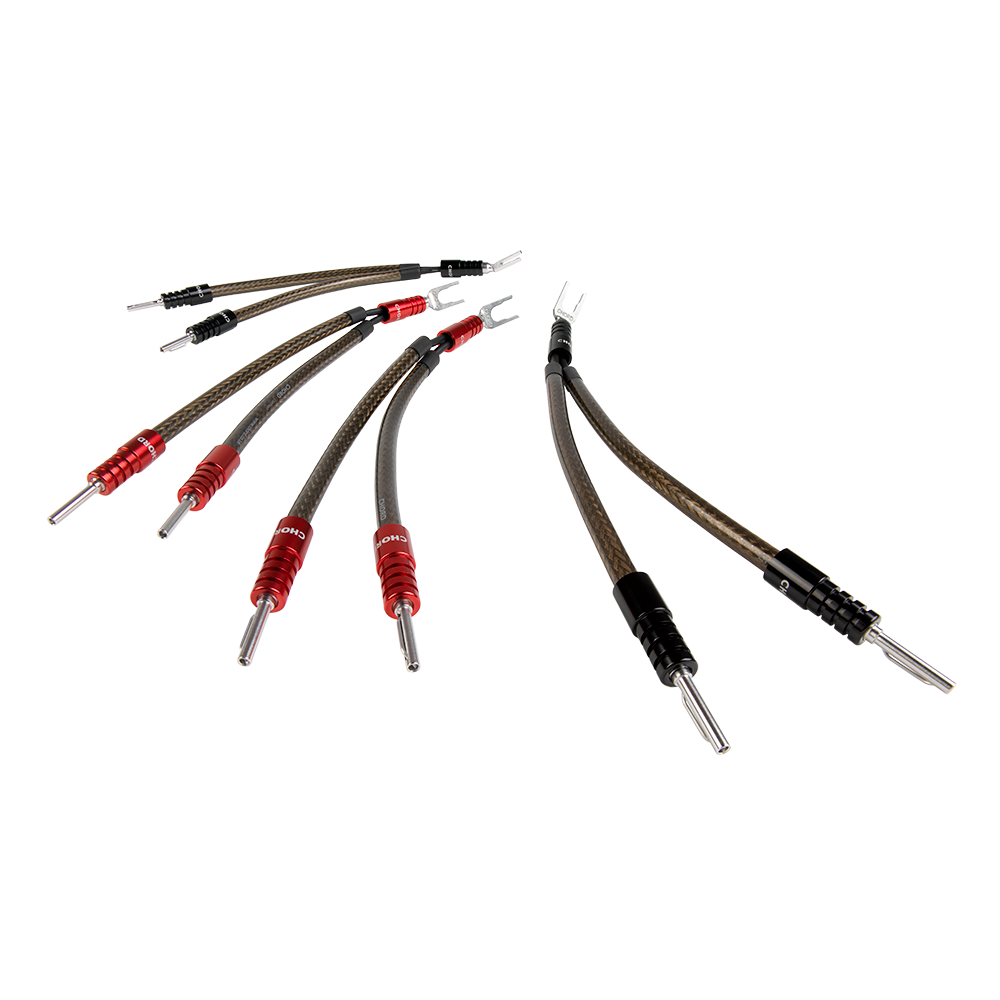 Chord Epic Tri-Wire Links ChordOhmic Spade to Spade x 4 - 28cm